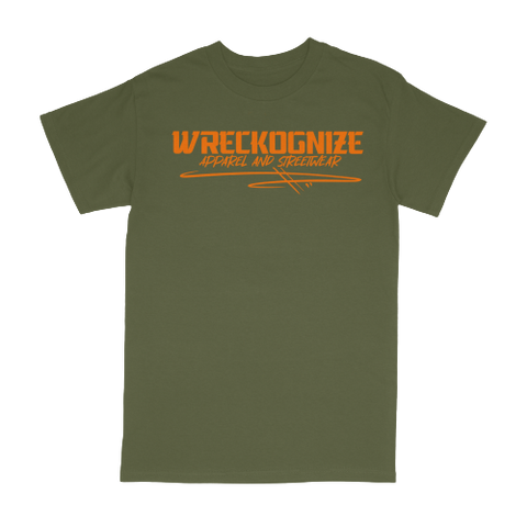CLASSIC T-Shirt (military green/orange)