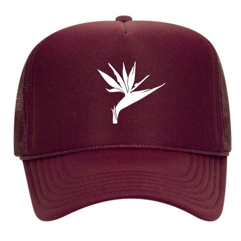 B.O.P. Foam Trucker (maroon/white)